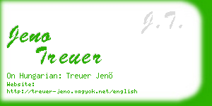 jeno treuer business card